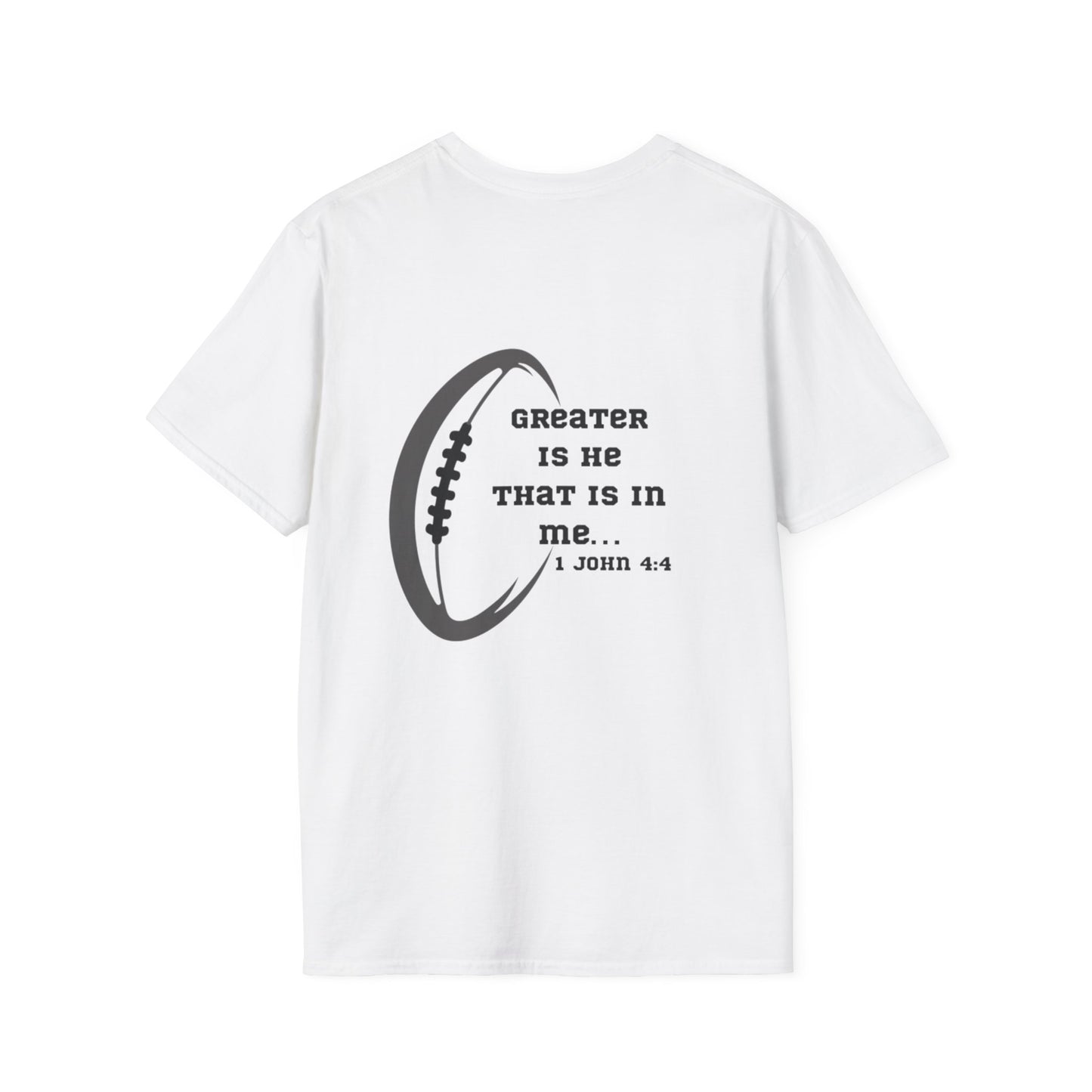 Football 1 John 4:4 T-Shirt