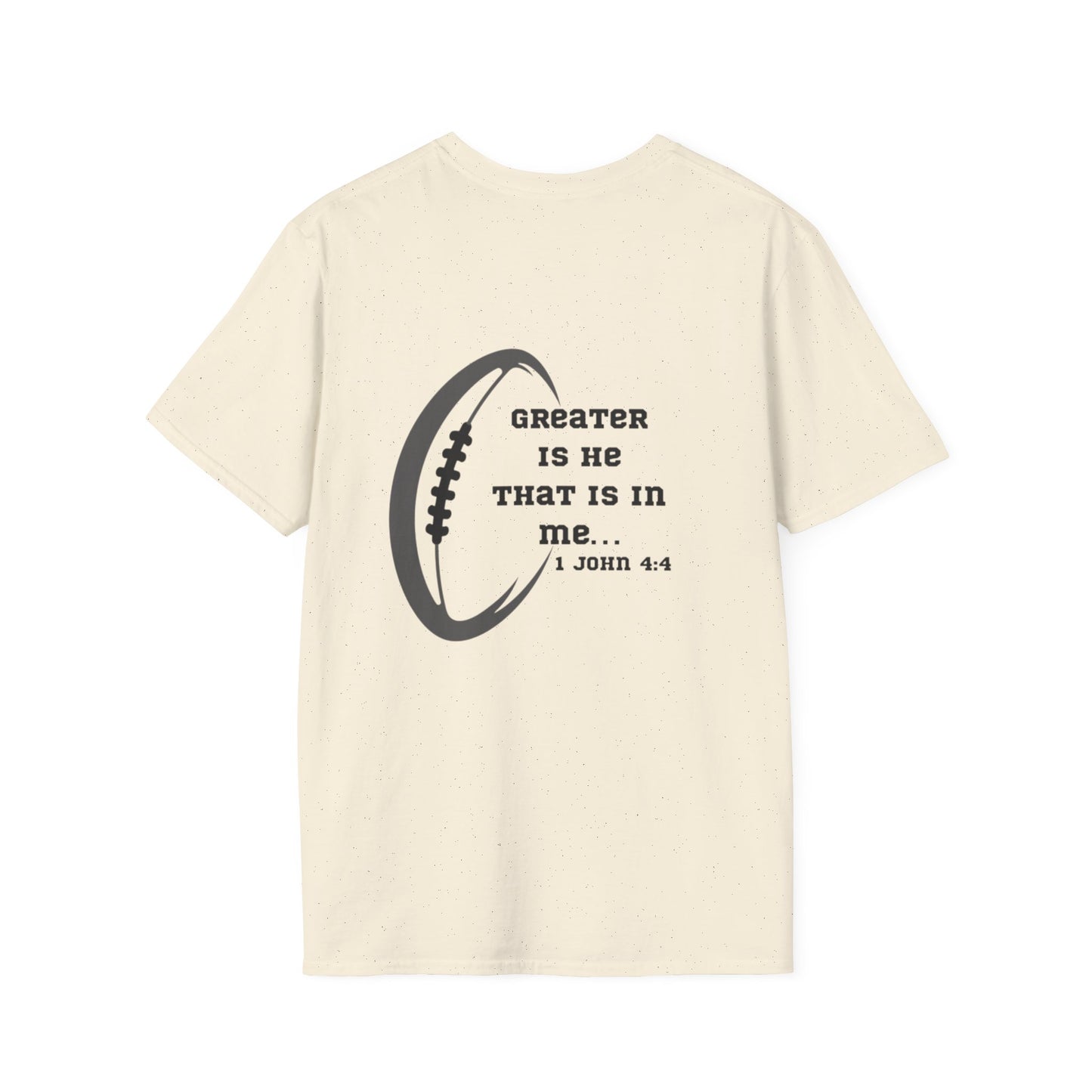 Football 1 John 4:4 T-Shirt