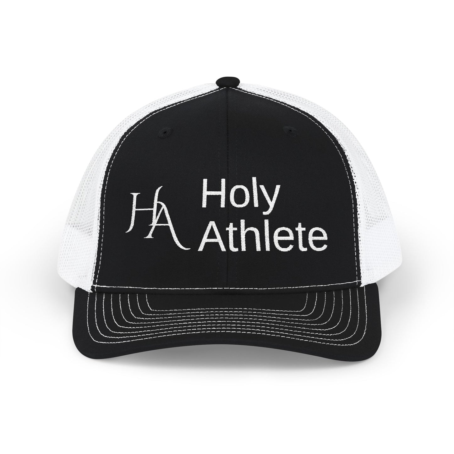 Stylish Black & White Snapback Trucker Cap for Casual Wear, Embroidered Cap, Cool Outdoors Hat, Gift for Him/Her, Trendy Accessory