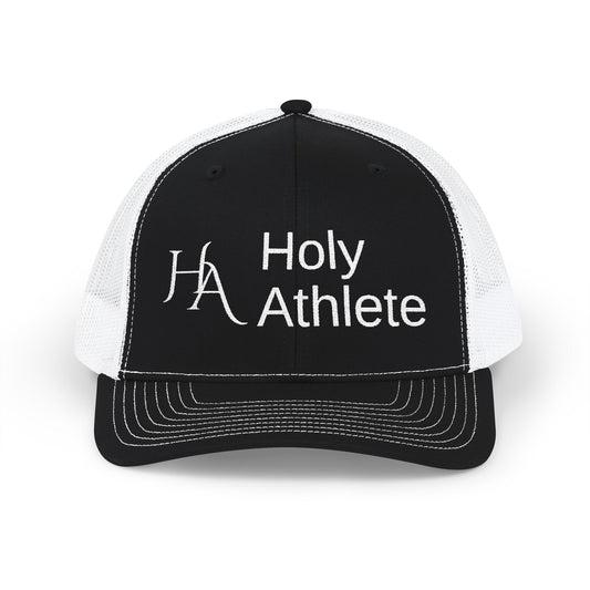 Stylish Black & White Snapback Trucker Cap for Casual Wear, Embroidered Cap, Cool Outdoors Hat, Gift for Him/Her, Trendy Accessory