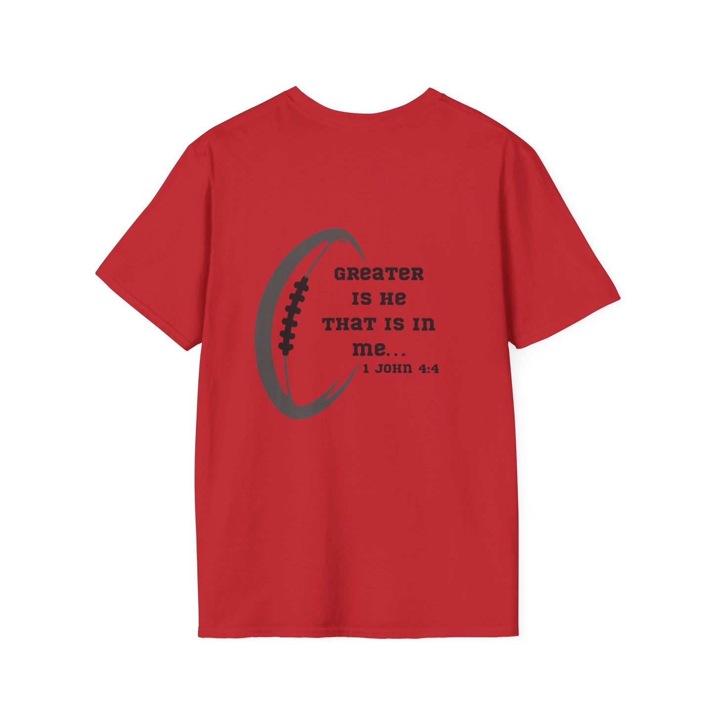Football 1 John 4:4 T-Shirt