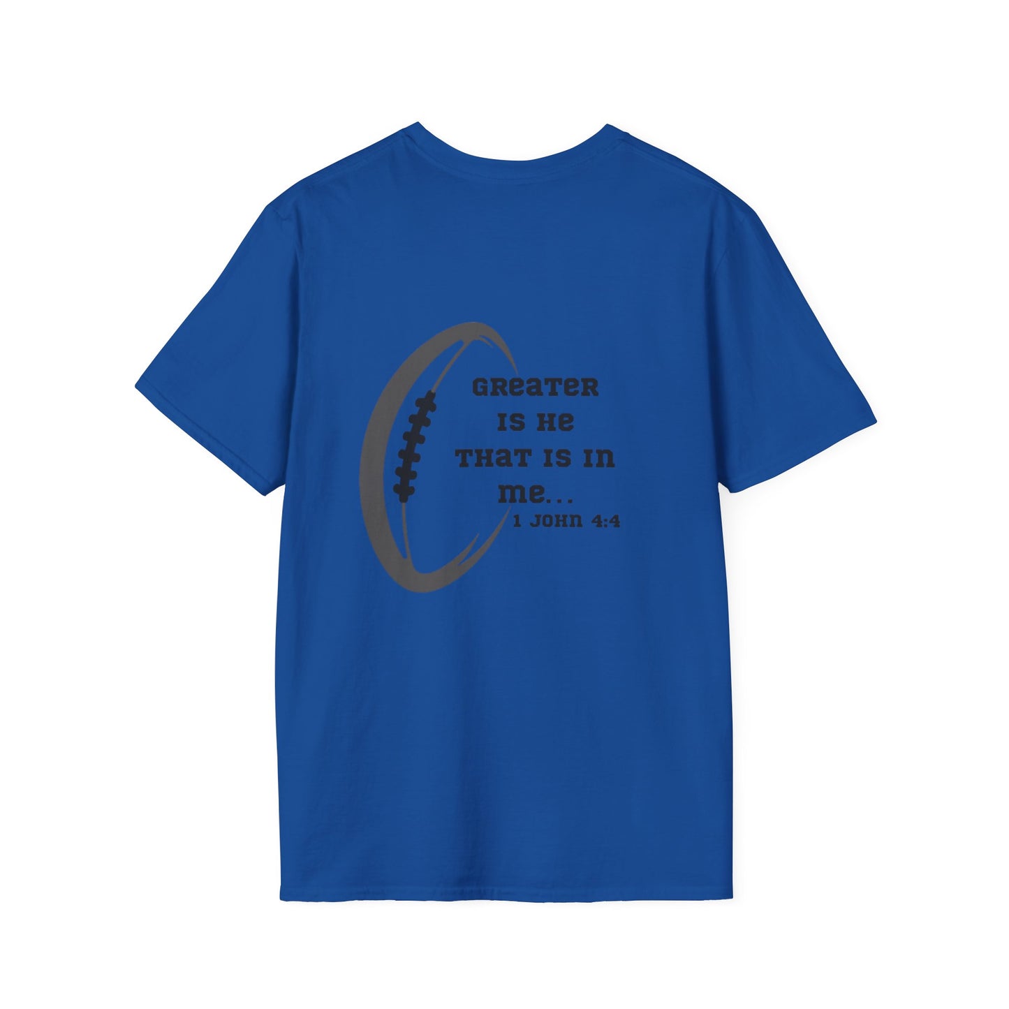 Football 1 John 4:4 T-Shirt